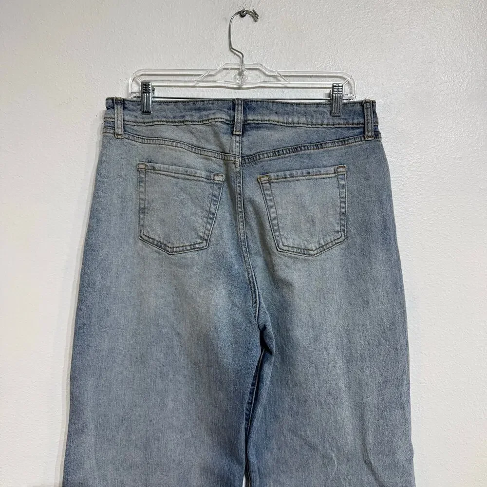 Wild Fable Light Wash High Rise Baggy Jeans Sz 10R